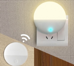 Self-powered night light wireless doorbell